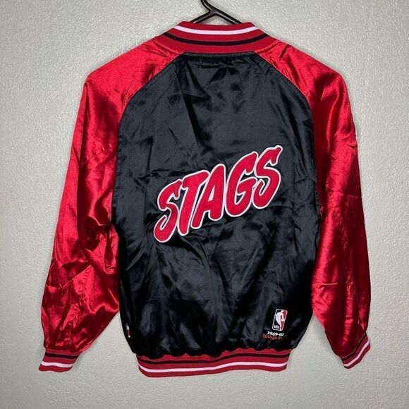 Vintage Chicago Stags Bulls Satin Jacket Small - Picture 5 of 6